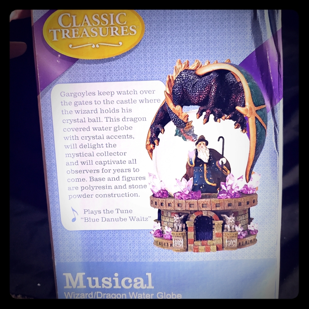 Musical Wizard/Dragon Water Globe